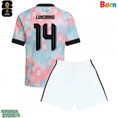 Belgien Dodi Lukebakio #14 Replika Babytøj Udebanesæt Børn VM 2026 Kortærmet (+ Korte bukser)